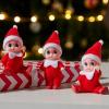 imageJOYIN 3PCS Christmas Red Tiny Elf Doll Soft Plush Toy Doll for Christmas Decor Xmas Gift Xmas Elf Doll Clothing Elf Doll