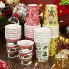 imageJOYIN 48 Christmas Party Cups 9 oz Disposable Paper Cup Design in Merry Christmas Nutcracker Christmas Elements and Holiday atmosphere Xmas Event Drinkware Holiday SuppliesVintage