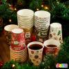 imageJOYIN 48 Christmas Party Cups 9 oz Disposable Paper Cup Design in Merry Christmas Nutcracker Christmas Elements and Holiday atmosphere Xmas Event Drinkware Holiday SuppliesCute