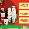 imageJOYIN 48 Christmas Party Cups 9 oz Disposable Paper Cup Design in Merry Christmas Nutcracker Christmas Elements and Holiday atmosphere Xmas Event Drinkware Holiday SuppliesClassical