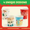 imageJOYIN 48 Christmas Party Cups 9 oz Disposable Paper Cup Design in Merry Christmas Nutcracker Christmas Elements and Holiday atmosphere Xmas Event Drinkware Holiday SuppliesClassical