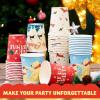 imageJOYIN 48 Christmas Party Cups 9 oz Disposable Paper Cup Design in Merry Christmas Nutcracker Christmas Elements and Holiday atmosphere Xmas Event Drinkware Holiday SuppliesClassical