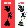 imageJOYIN 72 Pcs Christmas Scratch Art Ornaments Rainbow Color Scratch Paper Craft Kit Include Snowman Christmas Tree and Reindeer Scratch Off Hanging Ornament for Kids Party Favor