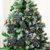 imageJOYIN 72 Pcs Christmas Scratch Art Ornaments Rainbow Color Scratch Paper Craft Kit Include Snowman Christmas Tree and Reindeer Scratch Off Hanging Ornament for Kids Party Favor