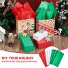 imageJOYIN 72 Sheets Christmas Tissue Paper Assortment Red Green ampamp White in 20quot x 20quot for Christmas Wrapping Tissue Paper Party Supply