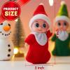 imageJOYIN Christmas 2PCS Tiny Elf Doll Christmas with 1 red and 1 Green elf DollHoliday Decoration Accessories Tiny Gift for Girls Boys Kids AdultsClassic