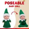 imageJOYIN Christmas 2PCS Tiny Elf Doll Christmas with 1 red and 1 Green elf DollHoliday Decoration Accessories Tiny Gift for Girls Boys Kids AdultsCute
