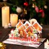 imageJOYIN Christmas Pop Up Cards with Envelopes 3D Gingerbread House Greeting Cards  Festive Night Scene Pop up Card for Family Members Christmas decor Warm Present Giving Thanksgiving and all occasionsTraditional