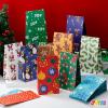 imageJoiedomi 72 PCS of Christmas Holiday Goody Bags 12 Assorted Christmas Designs Goodie Bags for Classrooms Party Favors Small Gift Bags Kraft Bags and Christmas Craft Bags