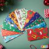 imageJoiedomi 72 PCS of Christmas Holiday Goody Bags 12 Assorted Christmas Designs Goodie Bags for Classrooms Party Favors Small Gift Bags Kraft Bags and Christmas Craft Bags