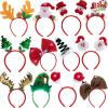imageJOYIN 12 Packs Christmas Headbands with Assorted Design Christmas Headwear Holiday Headbands Accessories for Women Men Kids Christmas Parties Xmas Holiday Party Favors Photo Booth ONE SIZE FIT ALLSpecial