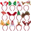 imageJOYIN 12 Packs Christmas Headbands with Assorted Design Christmas Headwear Holiday Headbands Accessories for Women Men Kids Christmas Parties Xmas Holiday Party Favors Photo Booth ONE SIZE FIT ALLClassical