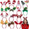 imageJOYIN 14 PCS Christmas Headbands with Different Designs Christmas Party Holiday Headbands for Kids Women Men Christmas and Holiday Parties Christmas Party Favors ONE Size FIT ALL