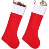 imageJOYIN 2 Packs 38 Jumbo Felt Christmas Stockings Party DecorationGiant Christmas Stocking Large Christmas Stocking for Christmas Party Decorations Xmas Holiday Tree Decor