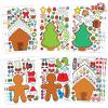 imageJOYIN 36 Pcs Christmas Makeaface Sticker Sheets Make Your Own Xmas Characters Mix and Match Sticker with Full Body Design Reindeer Snowman Elf for Kids Party Favor Art Craft Classroom ActivitiesCute Stickers
