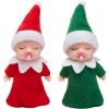imageJOYIN Christmas 2PCS Tiny Elf Doll Christmas with 1 red and 1 Green elf DollHoliday Decoration Accessories Tiny Gift for Girls Boys Kids AdultsCute