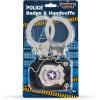 imageSpooktacular Creations Kids Police Pretend Play Toy Set Costume Accessories with Swat Badge Handcuff and Keys for Detective Dress Up Roleplay Stocking Birthday Party Favor SuppliesSilver