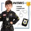 imageSpooktacular Creations Kids Police Pretend Play Toy Set Costume Accessories with Swat Badge Handcuff and Keys for Detective Dress Up Roleplay Stocking Birthday Party Favor SuppliesGold