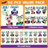 imageJOYIN 52 Pcs Halloween Pumpkin Stickers Party Favors for Kids Art Crafts Party Supplies Pumpkin Decorating Stickers JackOLantern Face Sticker Sheets for Classroom Activities Games Goodies Gifts