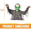 imageJOYIN Halloween Animatronics Decorations Outdoor Animated Zombie Groundbreaker Graveyard Decor Outside 25 Groundbreaker Skeleton Prop with Moving Arms ampamp Green Light Lawn Yard Haunted House Decor