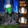 imageJOYIN Halloween Animatronics Decorations Outdoor Animated Zombie Groundbreaker Graveyard Decor Outside 25 Groundbreaker Skeleton Prop with Moving Arms ampamp Green Light Lawn Yard Haunted House Decor