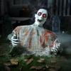 imageJOYIN Halloween Outdoor Decoration Zombie Groundbreaker Animatronics Zombie Props Halloween Outside Decor Animated Groundbreaker with Sound ampamp Glowing Eyes for Graveyard Lawn Yard Haunted House Decor