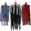 imageJOYIN 3 Pack Hanging Skeleton Ghost Halloween DecorationsGrim Reapers for Halloween Outdoor DecorationsOne 35quot Hanging Ghost Skeleton and Two 25quot Hanging Reapers
