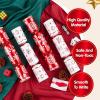 imageJOYIN 10 Pack Christmas Party Table Favor with Cute Christmas Characters with Party Hat Joke ampamp Little Gift Inside for Xmas Gift Christmas Seasonal Holiday Dinner TraditionsRedWhite Snowflakes