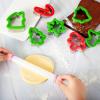 imageJOYIN 13 Pcs Christmas Cookie Cutters in Stainless Steel with 35 plus Grip and a Rolling Pin for Xmas Holiday Cookies Baking Snowflake Cookies Gingerbread Cookies Party and Baking Gift