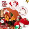 imageJOYIN 16PCS Cute Christmas Headbands Festive Set Great for Christmas Parties Holiday Party Favors Unique Design Wide Application Premium Quality EASY TO USE