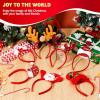 imageJOYIN 16PCS Cute Christmas Headbands Festive Set Great for Christmas Parties Holiday Party Favors Unique Design Wide Application Premium Quality EASY TO USE