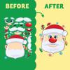 imageJOYIN 24 Pcs Christmas Makeaface Stickers Make Your Own Characters Mix and Match Sticker Sheets with Christmas Elf Santa Santa Snowman Penguin and Polar Bear Kids Party Favor Supplies CraftFace stickers
