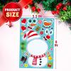 imageJOYIN 24 Pcs Christmas Makeaface Stickers Make Your Own Characters Mix and Match Sticker Sheets with Christmas Elf Santa Santa Snowman Penguin and Polar Bear Kids Party Favor Supplies CraftFunny stickers
