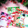 imageJOYIN 24 Pcs Christmas Makeaface Stickers Make Your Own Characters Mix and Match Sticker Sheets with Christmas Elf Santa Santa Snowman Penguin and Polar Bear Kids Party Favor Supplies CraftFunny stickers