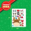 imageJOYIN 24 Pcs Christmas Makeaface Stickers Make Your Own Characters Mix and Match Sticker Sheets with Christmas Elf Santa Santa Snowman Penguin and Polar Bear Kids Party Favor Supplies CraftFace stickers