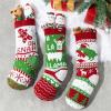 imageJOYIN 3 Pack 18 Christmas Stockings Large Size Rustic Cable Knit Xmas Stocking in Red ampamp Green for Family Holiday Season Decorationsgreen basic