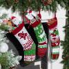 imageJOYIN 3 Pack 18 Christmas Stockings Large Size Rustic Cable Knit Xmas Stocking in Red ampamp Green for Family Holiday Season Decorationsgreen basic