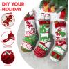 imageJOYIN 3 Pack 18 Christmas Stockings Large Size Rustic Cable Knit Xmas Stocking in Red ampamp Green for Family Holiday Season Decorationsgreen basic