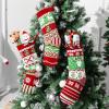 imageJOYIN 3 Pack 18 Christmas Stockings Large Size Rustic Cable Knit Xmas Stocking in Red ampamp Green for Family Holiday Season Decorationsgreen classic