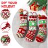 imageJOYIN 3 Pack 18 Christmas Stockings Large Size Rustic Cable Knit Xmas Stocking in Red ampamp Green for Family Holiday Season Decorationsgreen classic