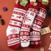 imageJOYIN 3 Pack 18 Christmas Stockings Large Size Rustic Cable Knit Xmas Stocking in Red ampamp Green for Family Holiday Season Decorationsred basic
