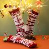 imageJOYIN 3 Pack 18 Christmas Stockings Large Size Rustic Cable Knit Xmas Stocking in Red ampamp Green for Family Holiday Season Decorationsred basic