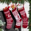 imageJOYIN 3 Pack 18 Christmas Stockings Large Size Rustic Cable Knit Xmas Stocking in Red ampamp Green for Family Holiday Season Decorationsred classic