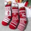 imageJOYIN 3 Pack 18 Christmas Stockings Large Size Rustic Cable Knit Xmas Stocking in Red ampamp Green for Family Holiday Season Decorationsred classic