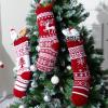 imageJOYIN 3 Pack 18 Christmas Stockings Large Size Rustic Cable Knit Xmas Stocking in Red ampamp Green for Family Holiday Season Decorationsred classic