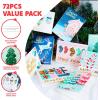 imageJOYIN 72 PCS Christmas Holiday Greeting Cards with Envelopes Bulk in 9 Assorted Designs for Winter Season Merry Christmas Giving Cards Xmas Santa Gift CardAvant Garde
