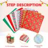 imageJoiedomi 150 Sheets Christmas Tissue Paper Assorted Design Easy and Fast Gift Wrapping Accessory Perfect for present Boxes Xmas Gift Wrapping Bags and Wine Bottles