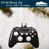 imageJoiedomi Christmas Glass Video Game Controller Small Ornament Blown Mini Ornament Black and White 2Pieces Set for Christmas Tree Hanging Ornament Outdoor Christmas Decorations IndoorGAME CONTROLL