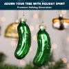 imageJoiedomi Christmas Glass Video Game Controller Small Ornament Blown Mini Ornament Black and White 2Pieces Set for Christmas Tree Hanging Ornament Outdoor Christmas Decorations IndoorPickle