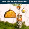 imageJoiedomi Christmas Glass Video Game Controller Small Ornament Blown Mini Ornament Black and White 2Pieces Set for Christmas Tree Hanging Ornament Outdoor Christmas Decorations IndoorTACO  BURRITO